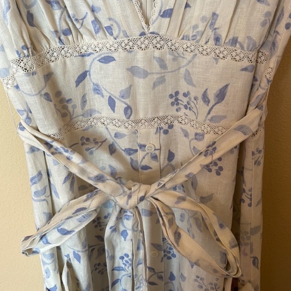 Reformation lili ruffle midi dress 20 - Picture 6 of 10